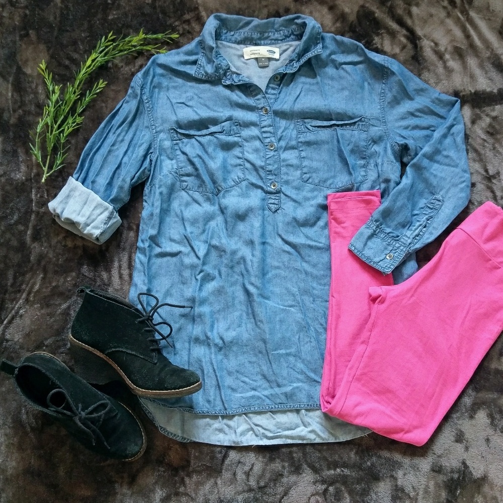 Old Navy Maternity Denim Shirt